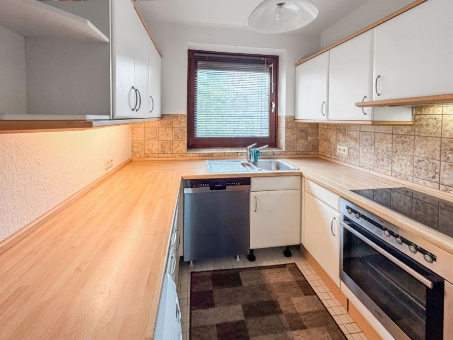 Küche mit Einbaumöbel/-geräten Penthousewohnung Hamburg