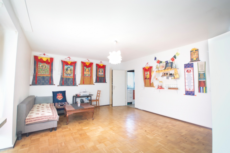 Wohn- und Essbereich mit Zugang zur Küche Erdgeschosswohnung Hamburg