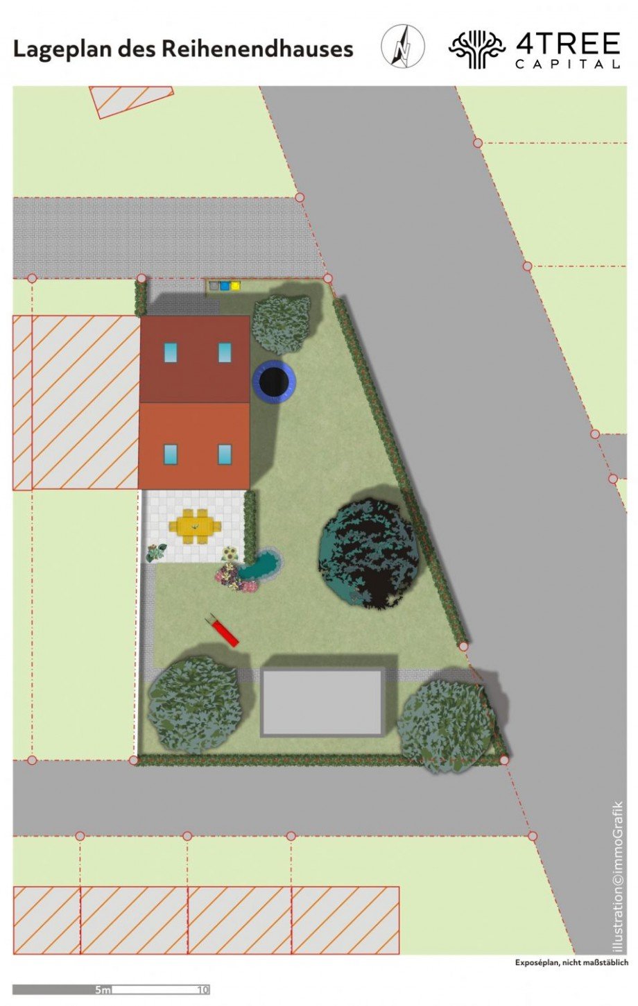 Lageplan Reihenendhaus Norderstedt