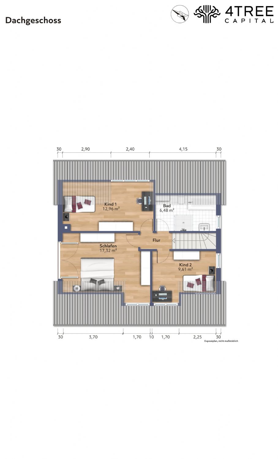 Grundriss Dachgeschoss Einfamilienhaus Klein Rönnau