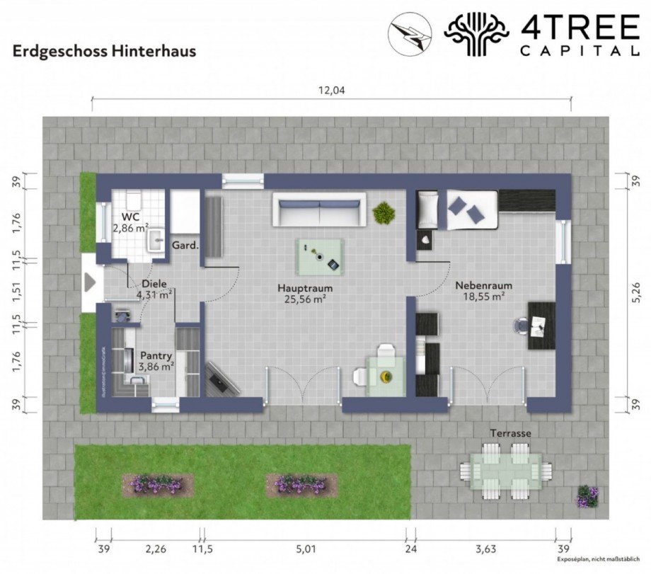 Grundriss Hinterhaus Einfamilienhaus Klein Rönnau