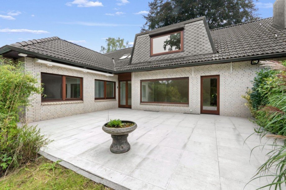 Geschützte Terrasse des Hauses Einfamilienhaus Großhansdorf
