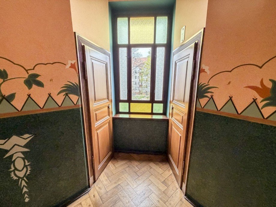 Abstellräume auf halber Treppe Etagenwohnung Leipzig