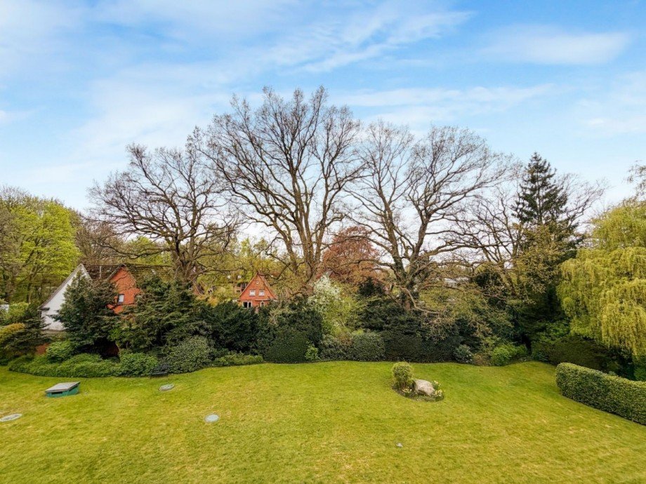 Herrlicher Ausblick von der Dachterrasse Penthousewohnung Hamburg