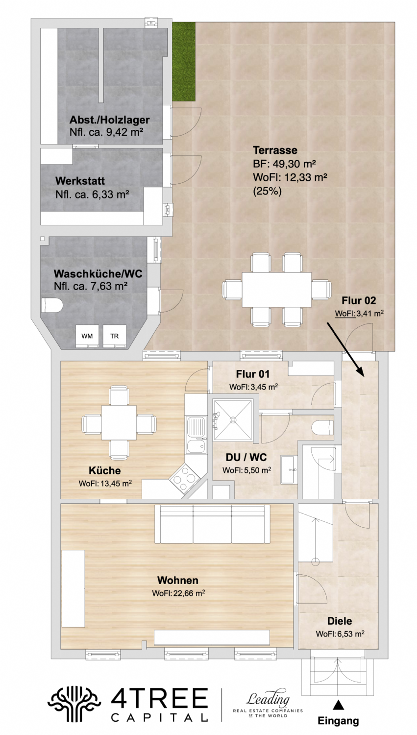 Grundriss EG Einfamilienhaus Dassow