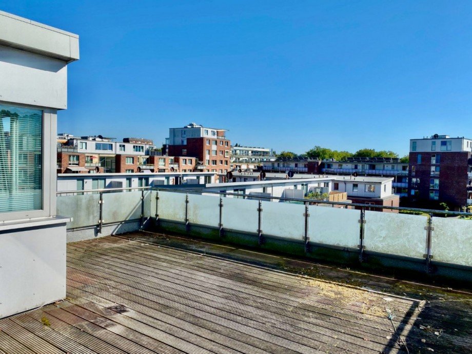 Dachterrasse mit Weitblick über Lübeck Penthousewohnung Lübeck