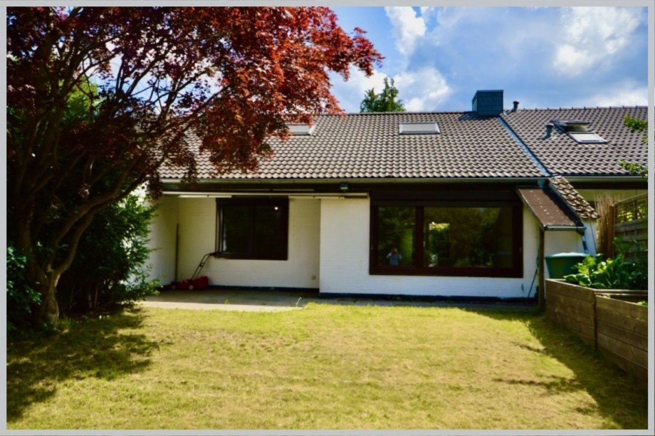 Terrassenseite des Hauses Reihenhaus Hamburg