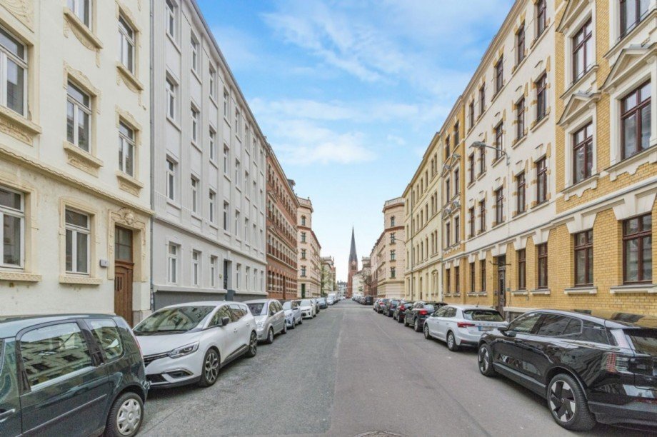 Ruhige Anwohnerstraße mit Stellplätzen Etagenwohnung Leipzig