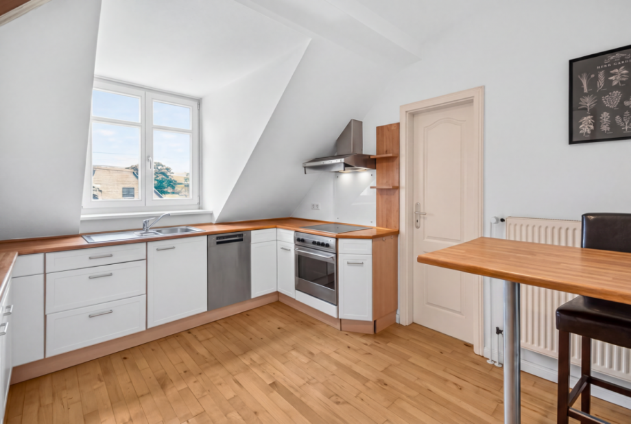 Küche mit Abstellraum u. HWR Penthousewohnung Hamburg