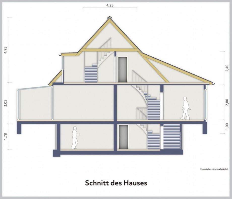 Gebäudeschnitt Einfamilienhaus Lübeck