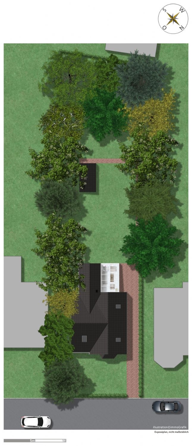 Lageplan der Villa Dachgeschosswohnung Hamburg-Fuhlsbüttel