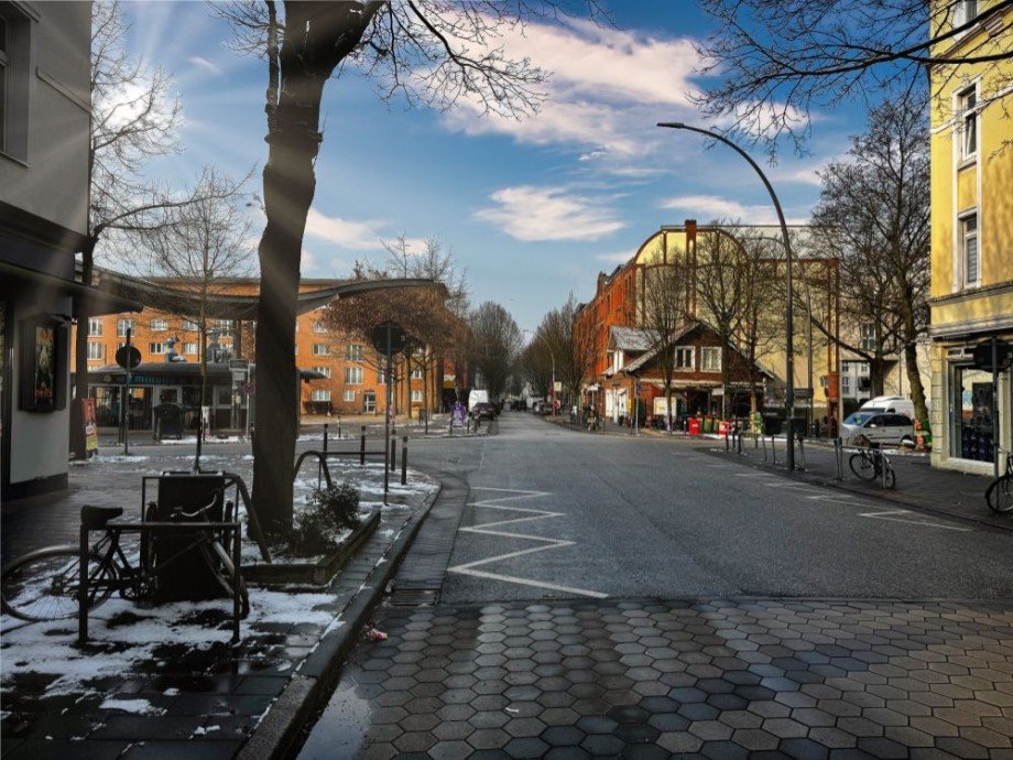 Belebter Stadtkern von Wilhelmsburg Wohn- / Gesch�ftshaus Hamburg