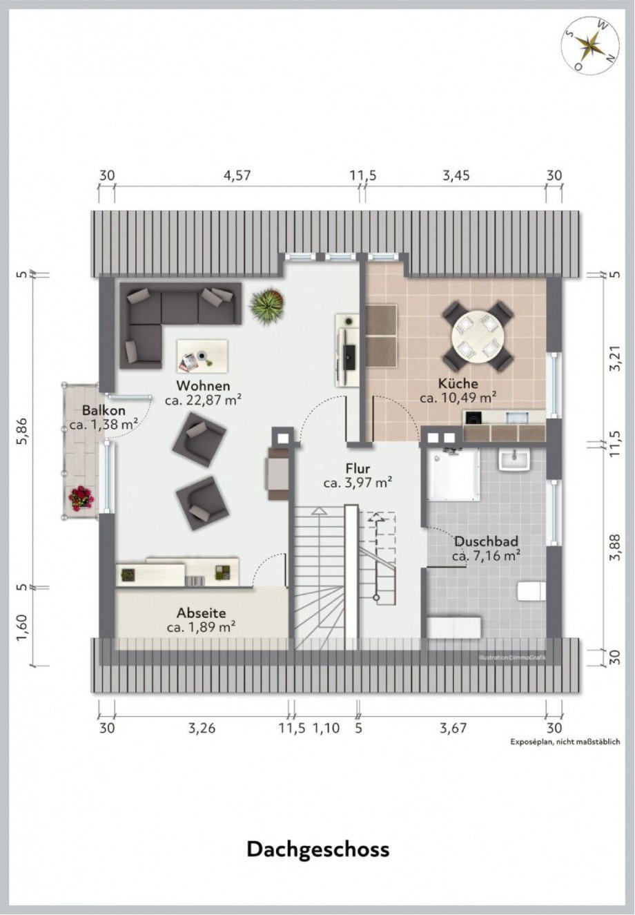 Grundriss DG Einfamilienhaus Bad Oldesloe