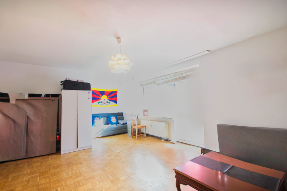 Wohnzimmer mit Schlafnische Erdgeschosswohnung Hamburg