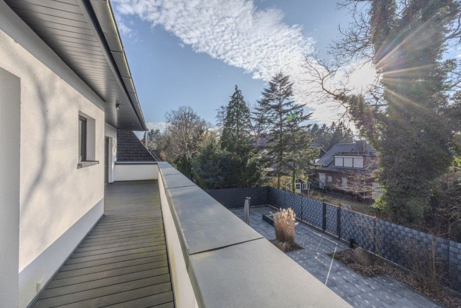 Dachterrasse des Staffelgeschosses Einfamilienhaus Ammersbek