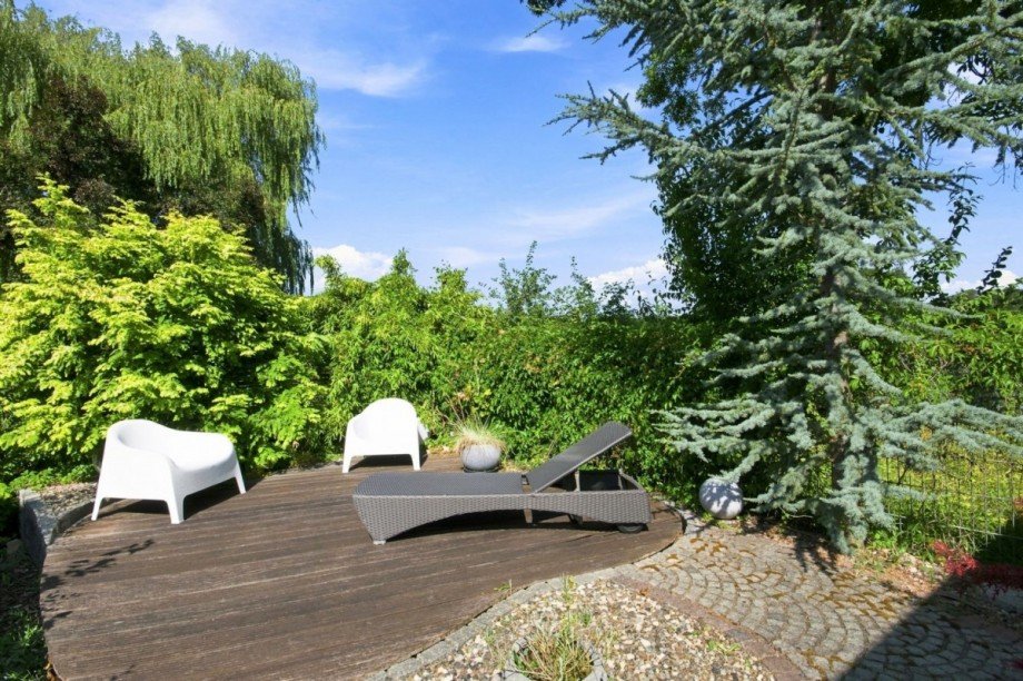 Gemütliche Terrasse zum Feld Doppelhaush�lfte Reinfeld