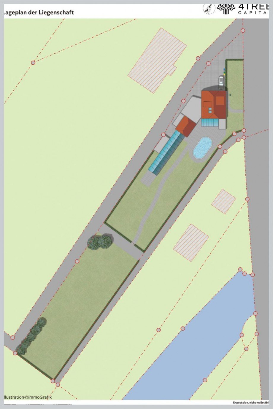 Lageplan Einfamilienhaus Hamburg