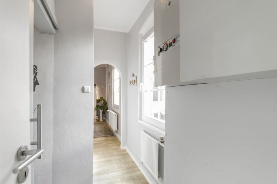 Flur zwischen Küche, Bad und Garten Einfamilienhaus Dassow