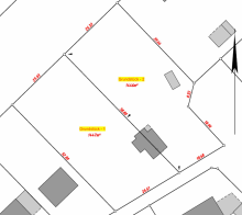 Übersichtsplan_Flurkarte BAUGRUNDSTÜCK ZUR SOFORTIGEN BEBAUUNG (NR. 1/2)