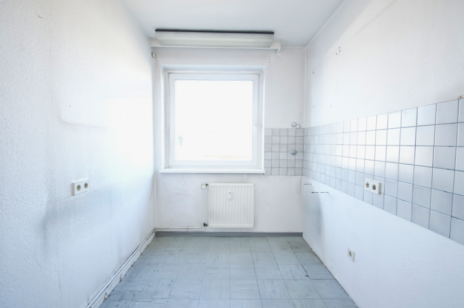 Küche mit großem Fenster Etagenwohnung Seevetal