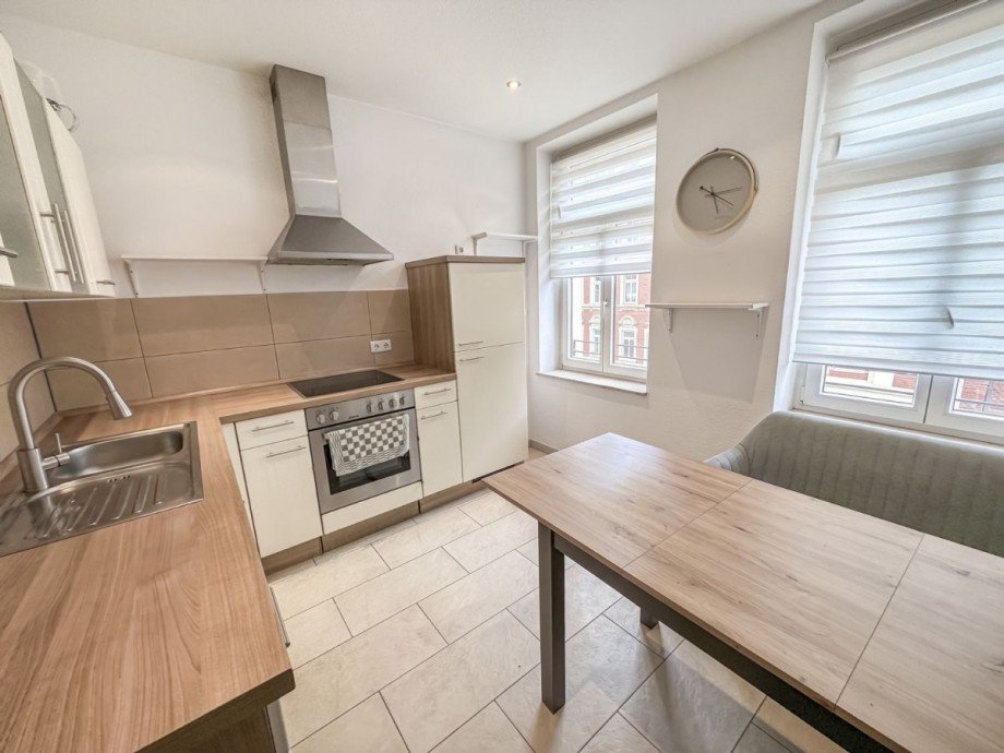 Praktische Einbauküche Etagenwohnung Leipzig