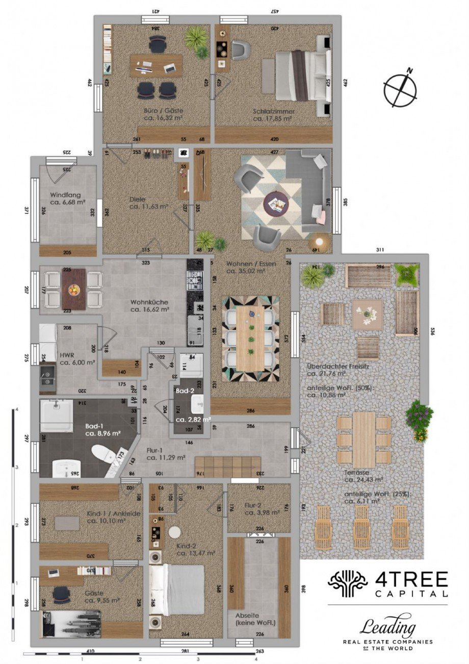 Aktueller Grundriss des Hauses Landhaus Wrestedt