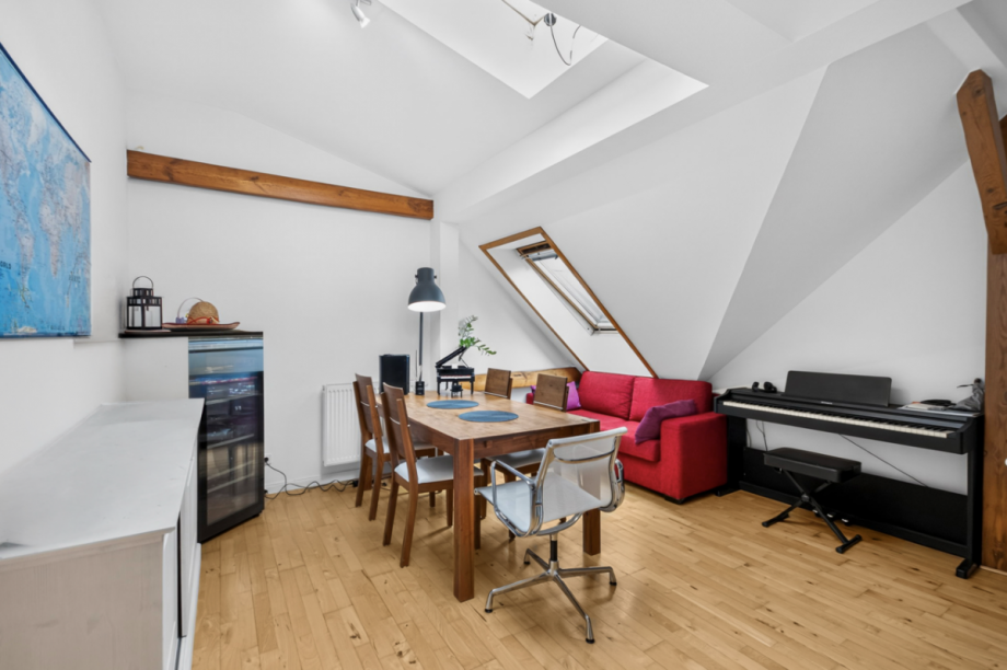 Helles Esszimmer od. Büro Penthousewohnung Hamburg