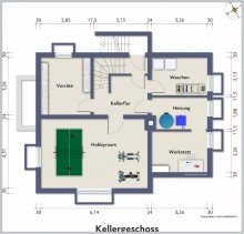 Grundriss KG VERKAUFT! TOP-MODERNISIERTER GARTENTRAUM SUCHT NEUE FAMILIE