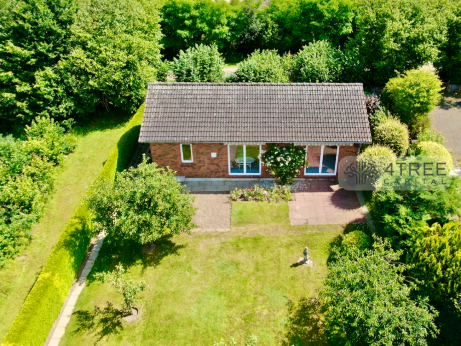 Luftaufnahme des Hinterhauses Einfamilienhaus Klein Rönnau