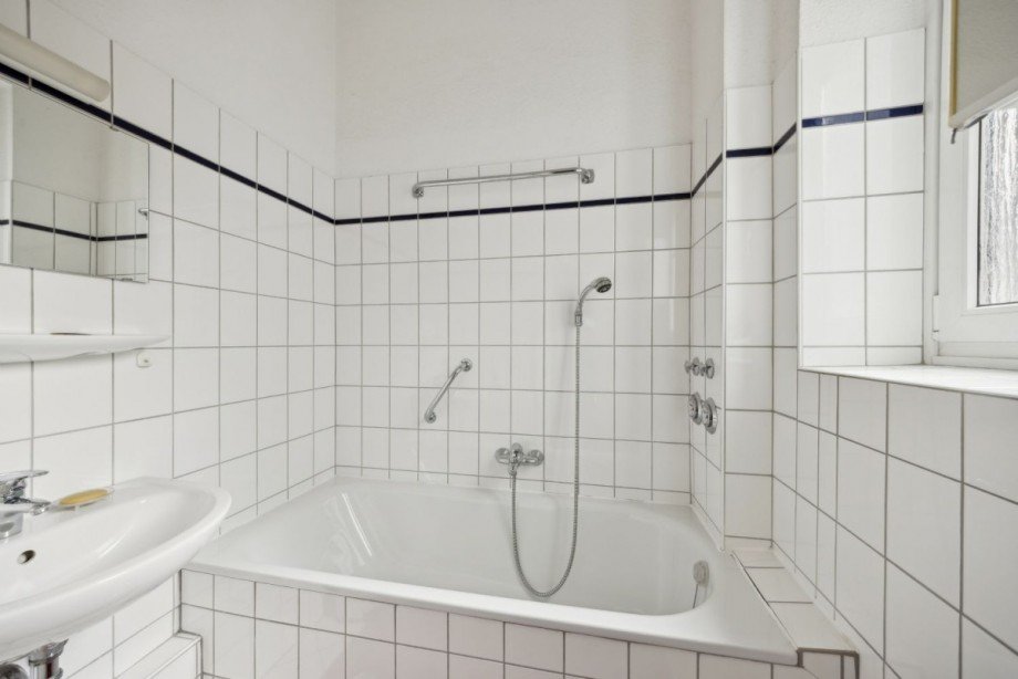 Masterbad mit Tageslicht Erdgeschosswohnung Hamburg