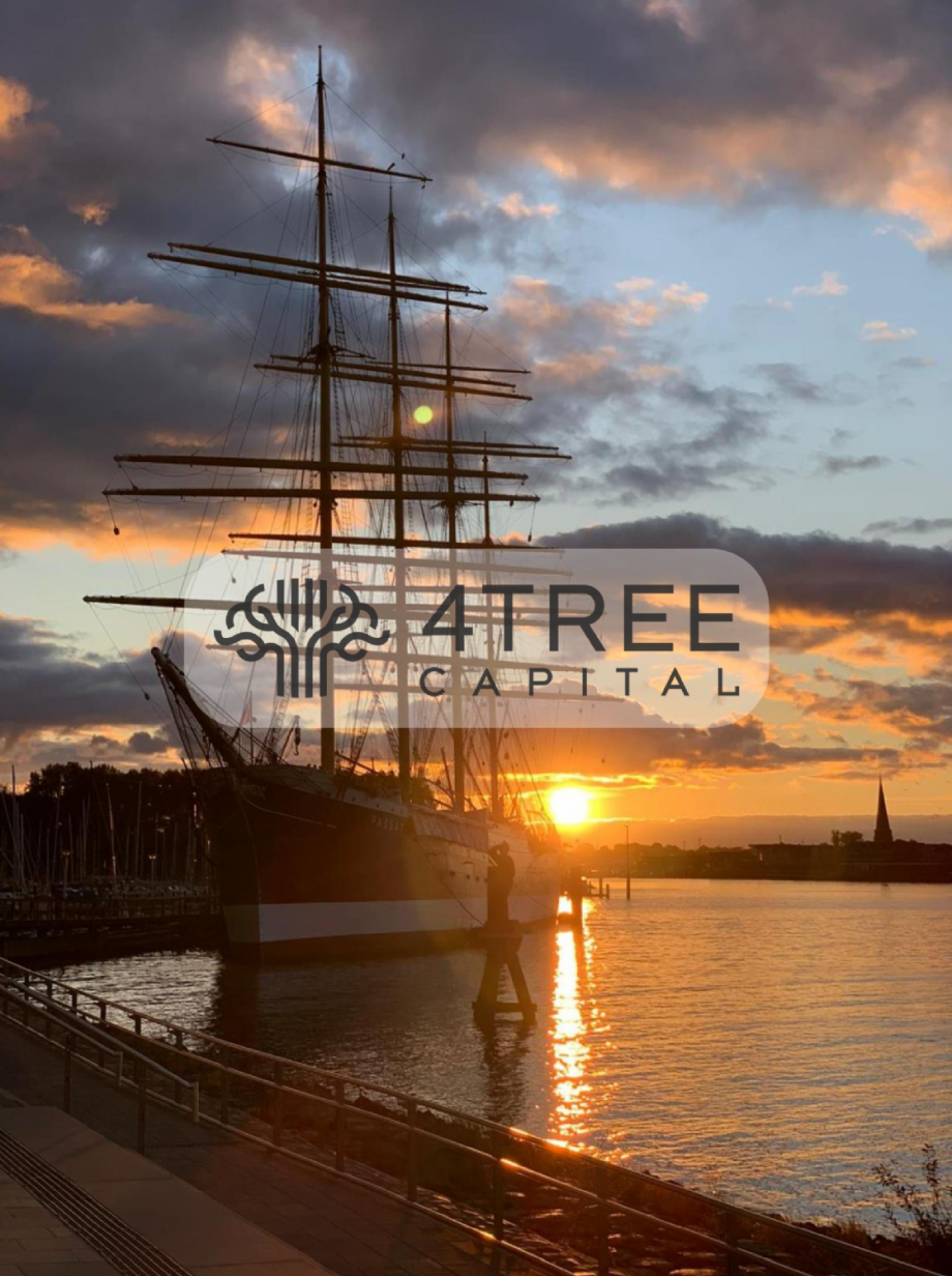 Hafen bei Sonnenuntergang Bungalow Lübeck