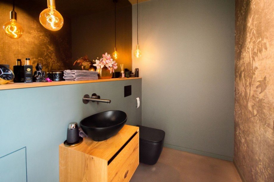 Modernes Gäste-WC im EG Villa Großhansdorf